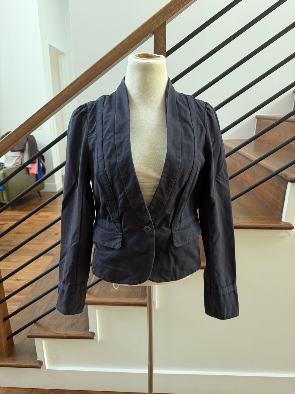 Loft Women's Navy Tailored Blazer Jacket